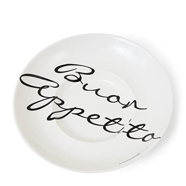 Riviera Maison - Buon Appetito Pasta Plate - Plate - Dinner Plate - Porcelain - White - (ØxH) 26x4 on Sale